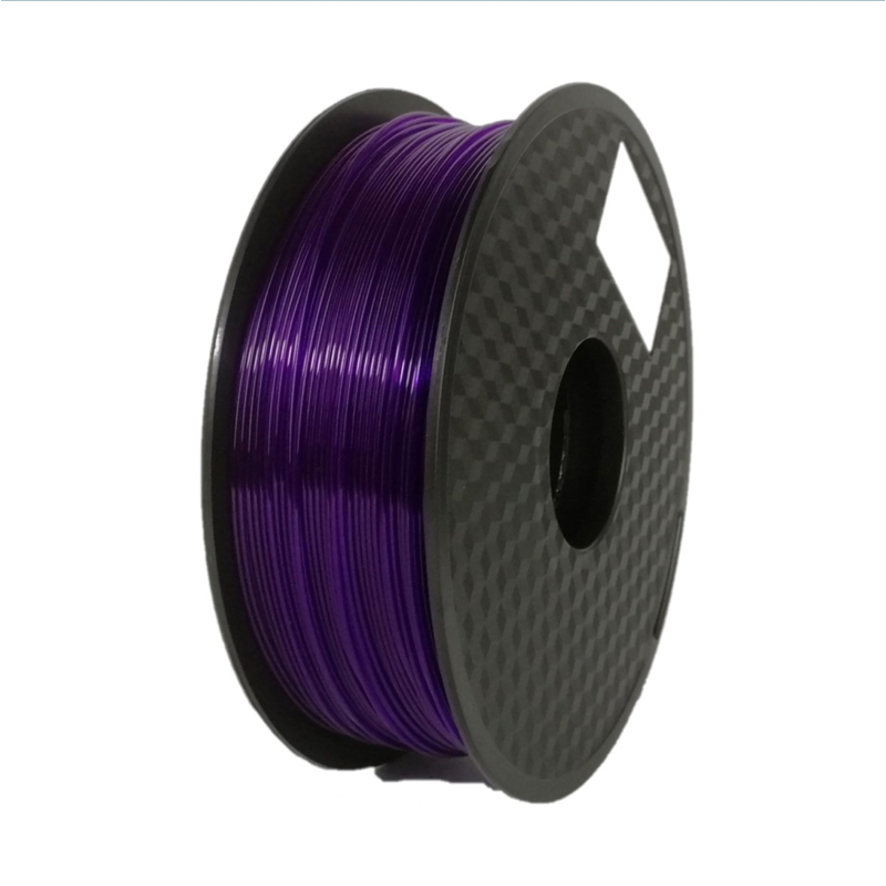 PLA Filament transparent, 1.75 mm, 1 kg, purple