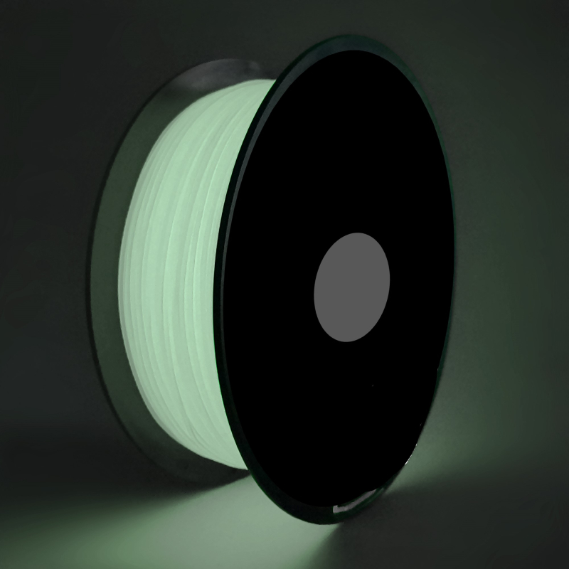 PLA Glow In The Dark Filament, 1.75 mm, 1 kg, white