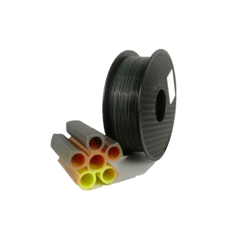 Adaptway PLA Thermochromisch (Farbwechsel), 1.75 mm, 1 kg, dreifarbige Lava