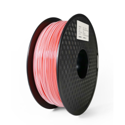 PLA Bicolor Filament, 1.75 mm, 1 kg, red & white