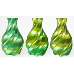 PLA Silk Bicolor Filament, 1.75 mm, 1 kg, gold & green