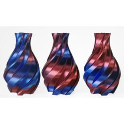 PLA Silk Bicolor Filament, 1.75 mm, 1 kg, blau & rot