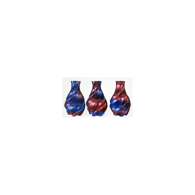 PLA Silk Bicolor Filament, 1.75 mm, 1 kg, blue & red