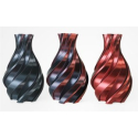 PLA Silk Bicolor Filament, 1.75 mm, 1 kg, schwarz & rot