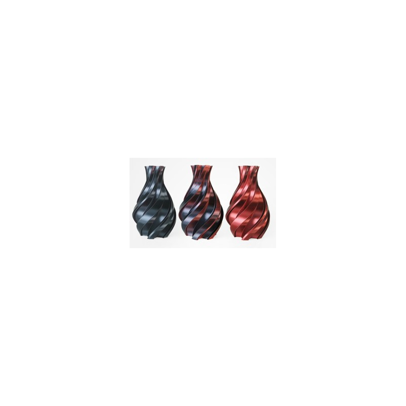 PLA Silk Bicolor Filament, 1.75 mm, 1 kg, schwarz & rot