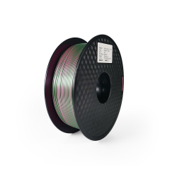 PLA Silk Bicolor Filament, 1.75 mm, 1 kg, grün & pink