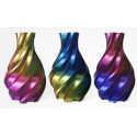 PLA Silk Tricolor Filament, 1.75 mm, 1 kg, gold & blau & fuchsia