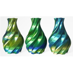 PLA Silk Tricolor Filament, 1.75 mm, 1 kg, gold & grün & blau