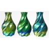 PLA Silk Tricolor Filament, 1.75 mm, 1 kg, gold & green & blue