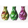 PLA Silk Tricolor Filament, 1.75 mm, 1 kg, gold & grün & fuchsia