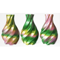 PLA Silk Tricolor Filament, 1.75 mm, 1 kg, gold & green & pink