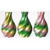 PLA Silk Tricolor Filament, 1.75 mm, 1 kg, gold & grün & pink
