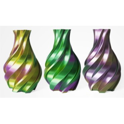 PLA Silk Tricolor Filament, 1.75 mm, 1 kg, gold & grün & violett
