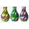 PLA Silk Tricolor Filament, 1.75 mm, 1 kg, gold & green & purple
