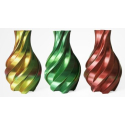 PLA Silk Tricolor Filament, 1.75 mm, 1 kg, gold & green & red