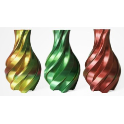 PLA Silk Tricolor Filament, 1.75 mm, 1 kg, gold & grün & rot