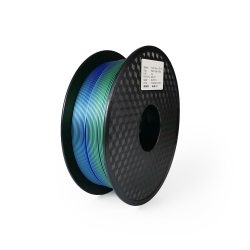 PLA Silk Tricolor Filament, 1.75 mm, 1 kg, red & green & blue