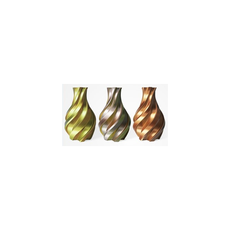 PLA Silk Tricolor Filament, 1.75 mm, 1 kg, gold & silver & copper - 2