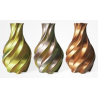PLA Silk Tricolor Filament, 1.75 mm, 1 kg, gold & silber & kupfer - 2