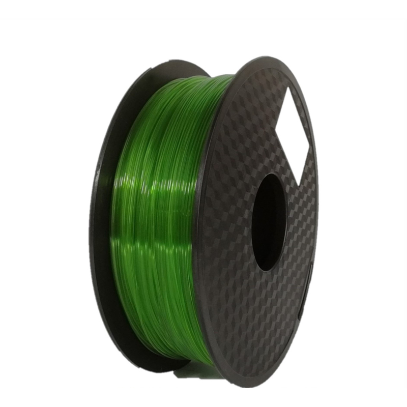 PLA Filament Transparent, 1.75 mm, 1 kg, green - 1